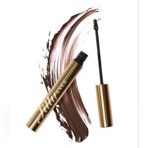 NIB Lilly Lashes All The Frills 3D Brow Tinted Fiber Gel, Medium Brown